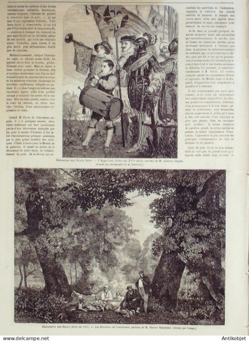 Le Monde illustré 1867 n°529 Algérie Alger Tunis Palais du Bey  de Tunis Courses Epsom