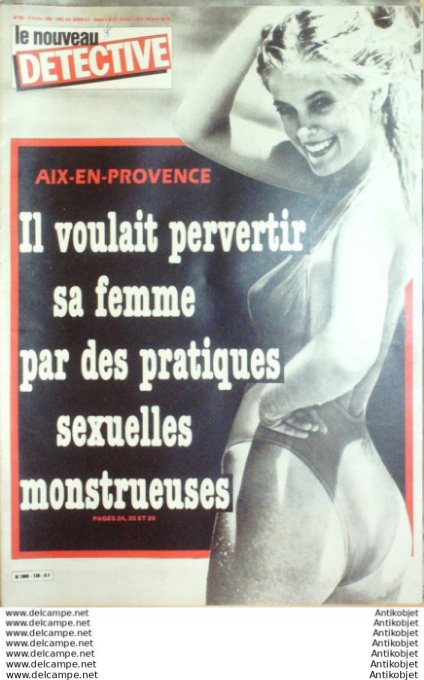 Détective 1985 # 126 Nancy Avignon Ajaccio Epinal Bayeux Belfort St-Omer Aix-en-Prov Lille
