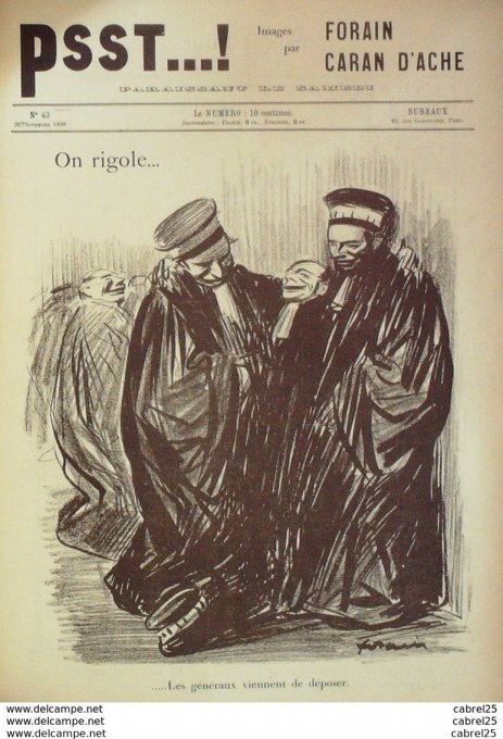 PSST 1898 n°43-Caran d'Ache,Forain-L'APAISEMENT