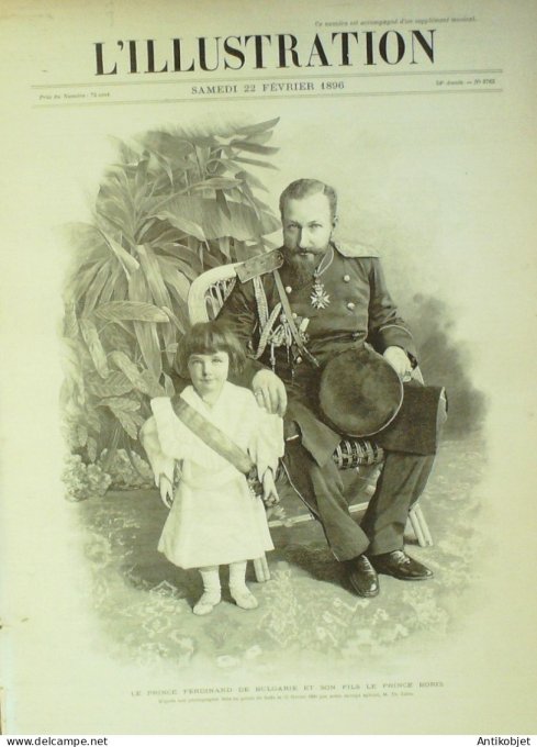 L'illustration 1896 n°2765 Bulgarie Prince Ferdinand Sofia Prince Boris Russie OUral