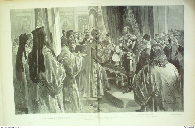 L'illustration 1896 n°2765 Bulgarie Prince Ferdinand Sofia Prince Boris Russie OUral