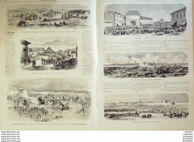 Le Monde illustré 1866 n°487 Italie Ferrare Rovigo Lagoscuro Suède Stockholm Marseille (13)