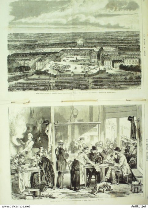 Le Monde illustré 1870 n°711 St-Ouen (95) Bagatelle (92) Versailles (78)