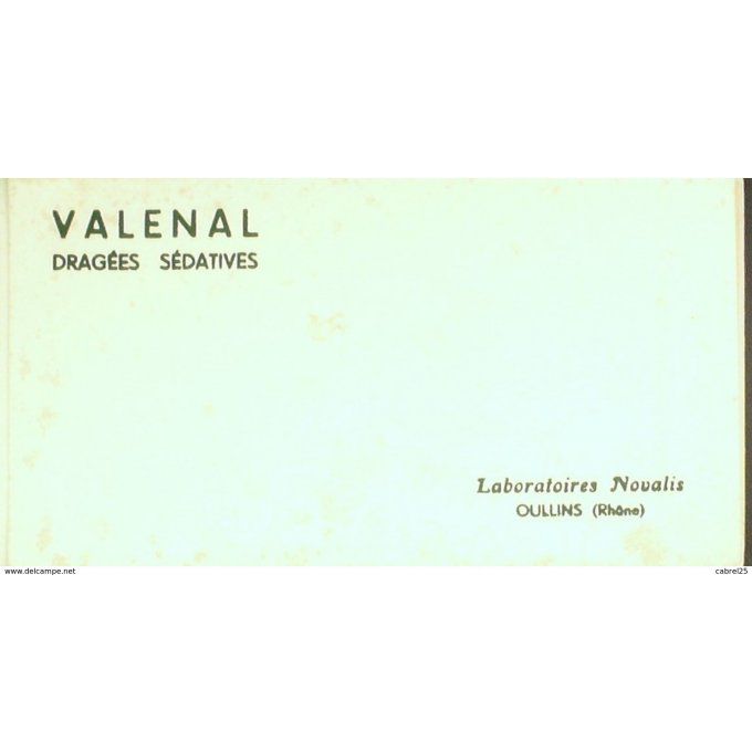 Buvard VALENAL Confiserie