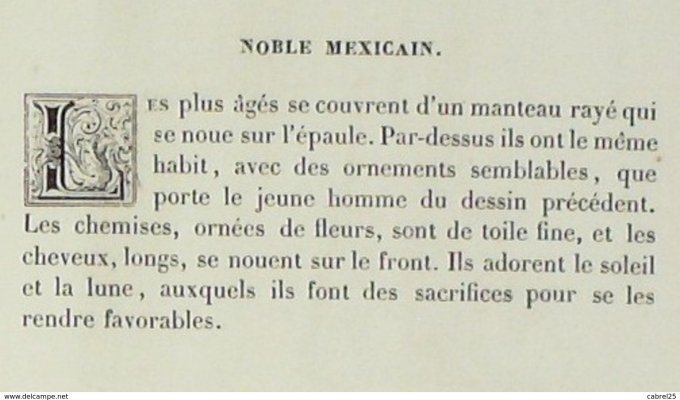 Mexique Noble Gentilhomme mexicain 1859
