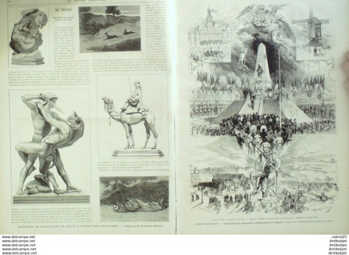 Le Monde illustré 1876 n° 981 Inde Calcutta Aukland Garden St Quentin (02) Usa Philadelphie