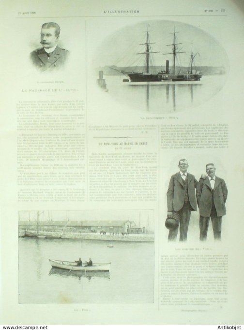 L'illustration 1896 n°2790 Brest (29) Mali Tombouctou Dienné Pôle Nord Andrée expédition