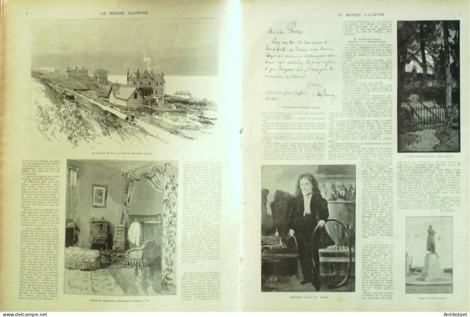 Le Monde illustré 1902 n°2362 Londres Buckingham Edouard VII Alexandre Dumas Paris-Vienne course aut