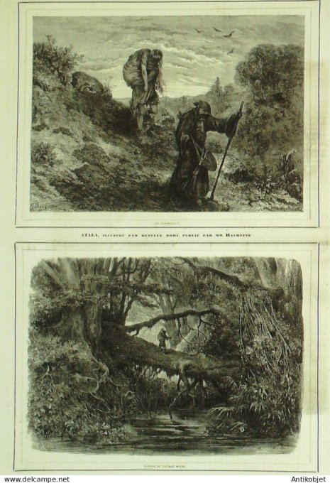 Le Monde illustré 1863 n°303 Mexique Vera-Cruz Egypte Saîd Pacha Cogs de combat