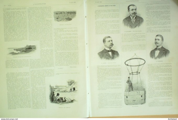 L'illustration 1896 n°2790 Brest (29) Mali Tombouctou Dienné Pôle Nord Andrée expédition