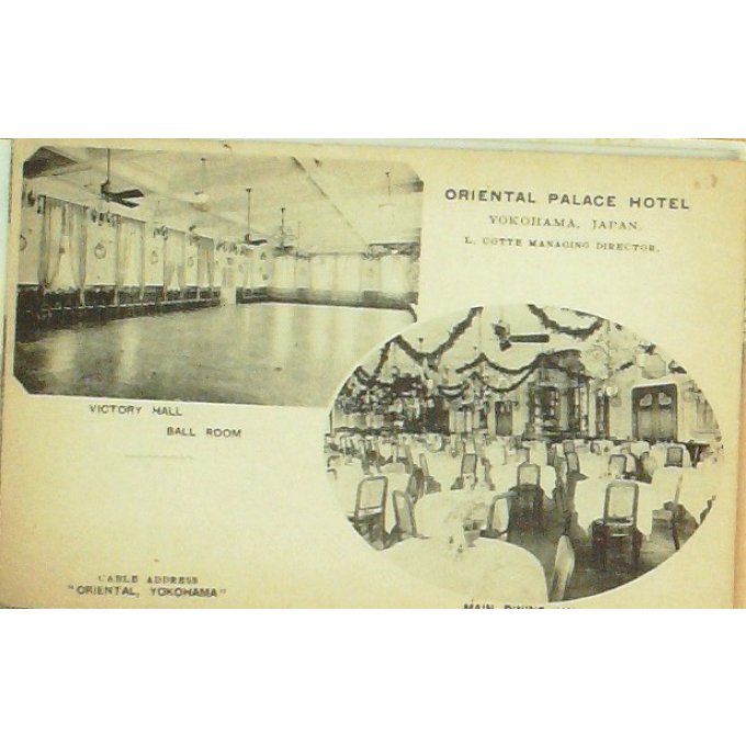 Cpa Japon Yokohama Palace Oriental 1906