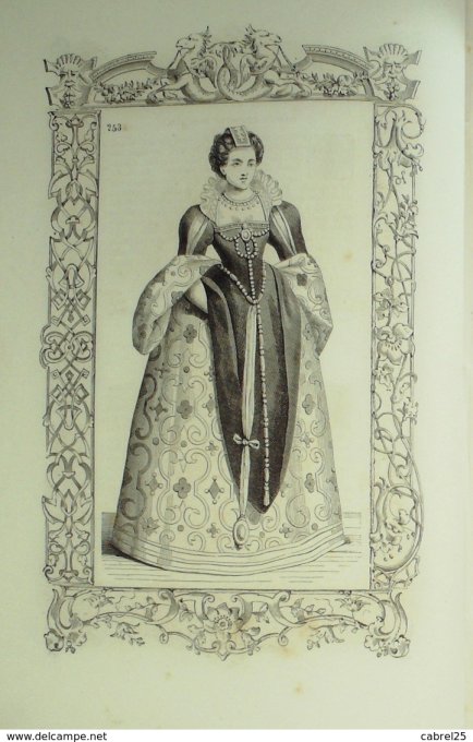 Portrait Noble Matrone de la Cour 1859