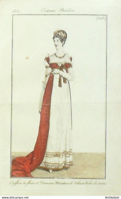 Costume Parisien 1811 # 1198 Manteau de velours