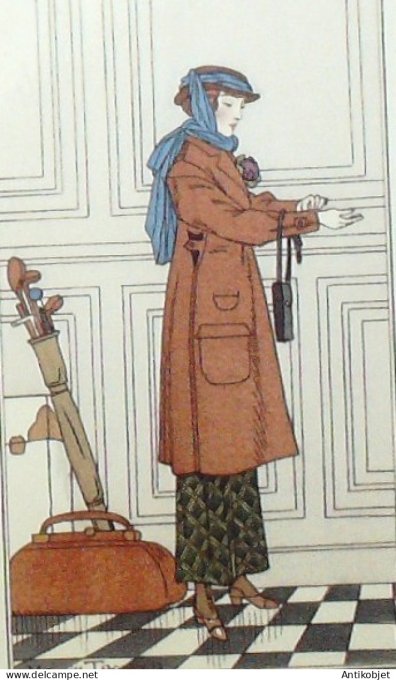 Gravure de mode Costume Parisien 1913 pl.060 TAQUOY Maurice Tailleur