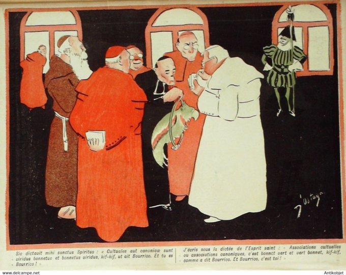 L'Assiette au beurre 1906 # 283 La véritable Encyclique Le Pape Pie X Radiguet