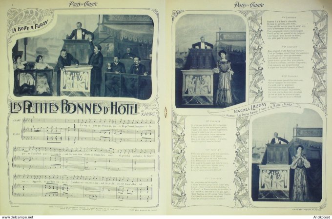 Paris qui chante 1903 n° 13 Lavallière Darty Dona Berger Xanrof MarinierBian-Ka