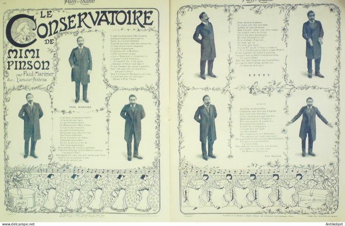 Paris qui chante 1903 #13 Lavallière Darty Dona Berger Xanrof MarinierBian-Ka