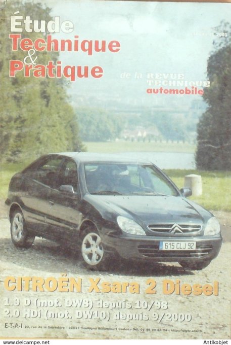 Etude Tech. Automobile 2001 n°644 Citroen Xsara 2 diesel