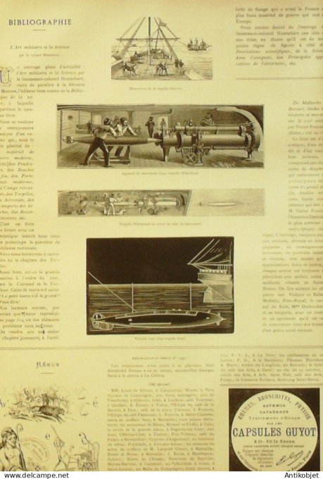 Le Monde illustré 1884 n°1442 Tonkin Hanoï Ecole centrale Odéon Macbeth