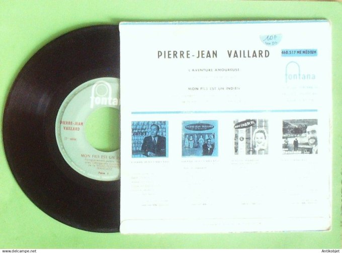 Vaillard Pierre-Jean 45T SP L'aventure amoureuse 1956