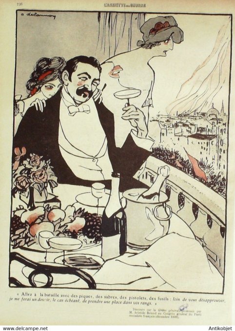 L'Assiette au beurre 1908 # 410 Les bonnes paroles du camarade Briand Delannoy