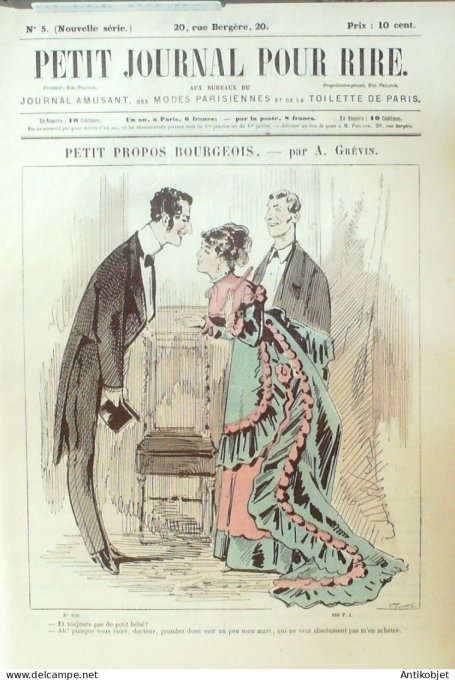Petit journal pour Rire 1868 #    5 L'envers du Carnaval Stop