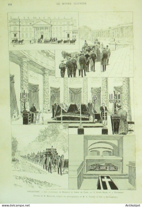 Le Monde illustré 1894 n°1956 Angleterre Weybridge Stowe House Verdun (08)