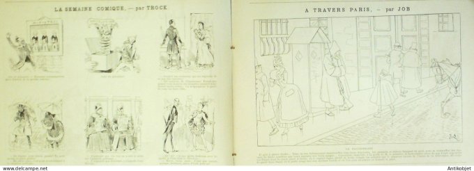 La Caricature 1886 #365 Caran d'Ache Tiret-Bognet Luigi Macaroni Georgina Trock