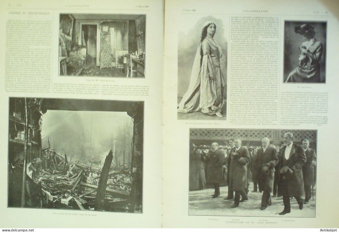 L'illustration 1900 n°2977 Inde Famine Théâtre Français incendie Jane Henriot R.P.Dorgère