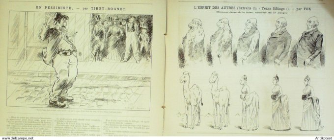 La Caricature 1886 #365 Caran d'Ache Tiret-Bognet Luigi Macaroni Georgina Trock