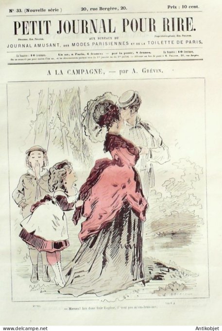Petit journal pour Rire 1868 #   33 Fetes des environs de Paris Rene
