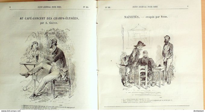 Petit journal pour Rire 1868 #   33 Fetes des environs de Paris Rene