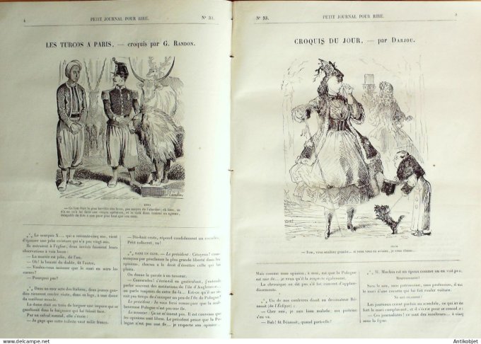 Petit journal pour Rire 1868 #   33 Fetes des environs de Paris Rene
