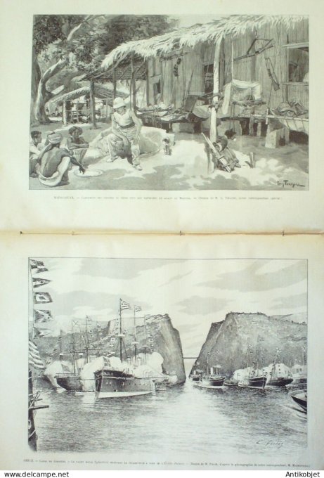 Le Monde illustré 1895 n°1991 Maroc Fez Clermont-Ferrand (63) Grèce Corinthe