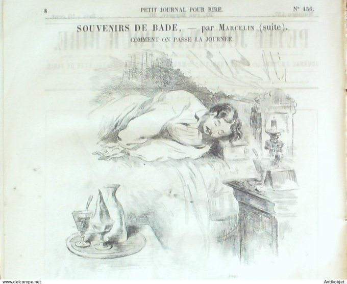 Petit journal pour Rire 1863 # 456 Souvenirs de Bade Marcelin