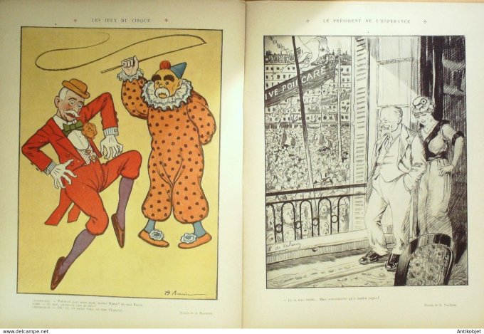 Le Rire 1913-02-22 # 525 Journal humoristique Ed.Originale Desespoir des chansonniers