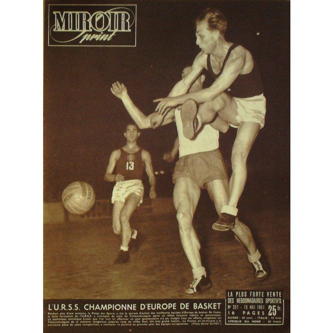 Miroir Sprint 1951 #  257 15 Mai Robic  Bobet Bonnaventure Redol Fi Gueguen Robinson