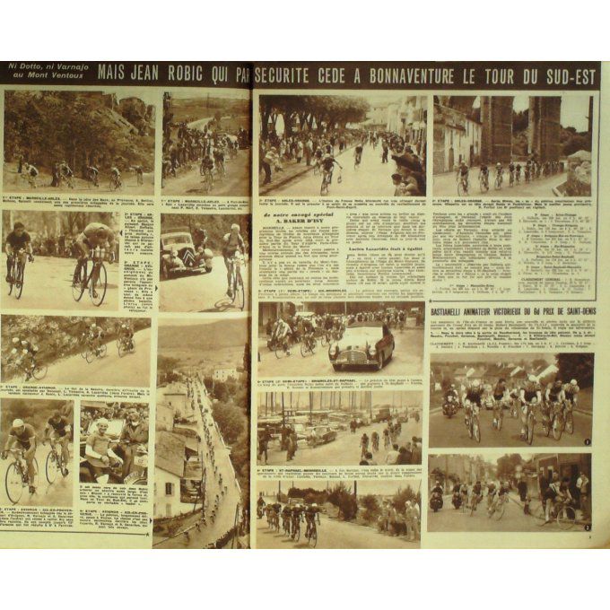 Miroir Sprint 1951 #  257 15 Mai Robic  Bobet Bonnaventure Redol Fi Gueguen Robinson