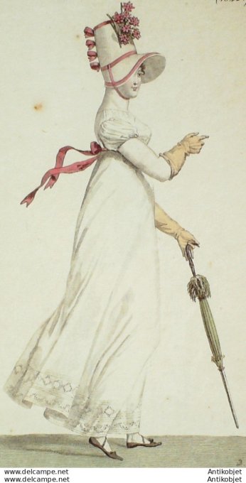 Costume Parisien 1813 # 1342 Robe perkale