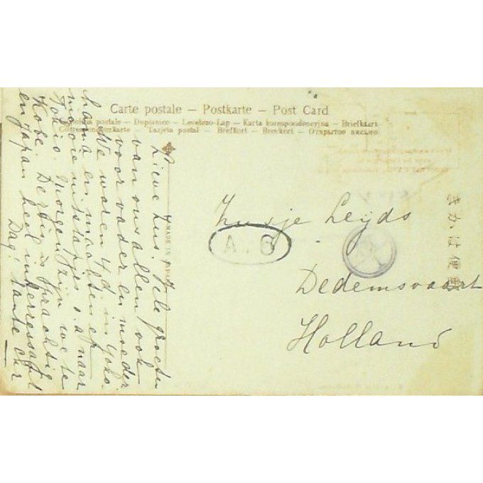 Cpa Japon Yokohama Noge Hill 1908