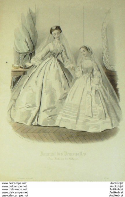 Journal de Demoiselles 1863 # 03b Mariée