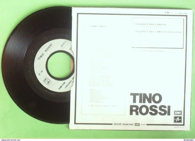 Rossi Tino 45T SP Cinquante ans d'amour 1982