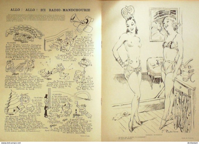 Le Rire 1933-04- 8 # 740 Journal humoristique Ed.Originale Radio-Mandchourie