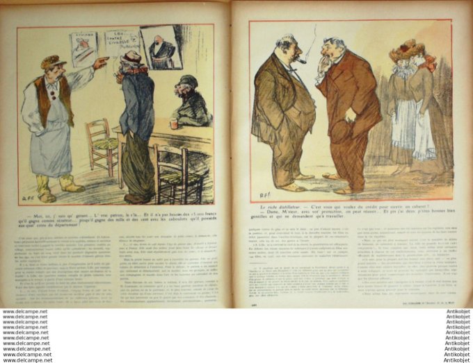 L'Assiette au beurre 1908 # 402 Les Caboulots de l'amour et de la mort Flores