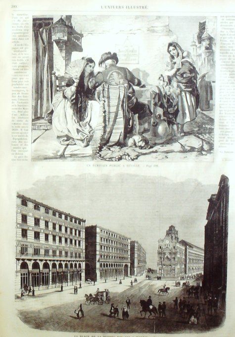 L'Univers illustré 1858 #  25 Gallipoli prince Grégoire Ghika Madrid Puerta Del Sol