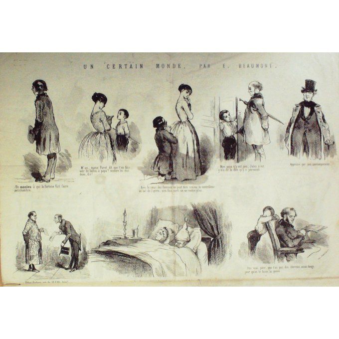 Le Journal pour RIRE 1848 n° 25 CARICATURES EMY MONTA CLUB des FEMMES ENSEIGNEMENT