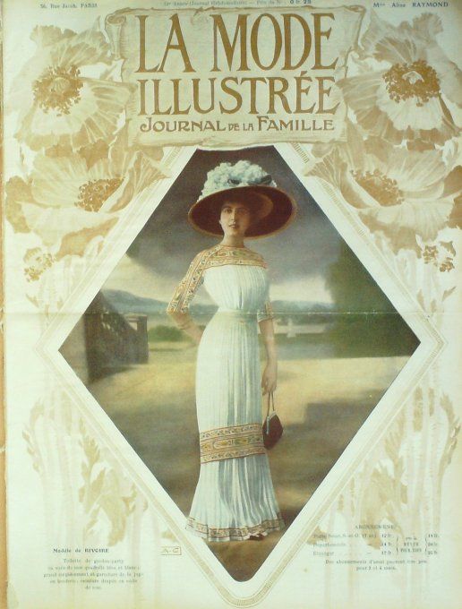 Journal Mode illustrée 1910 # 25 Robe modele Rivoire