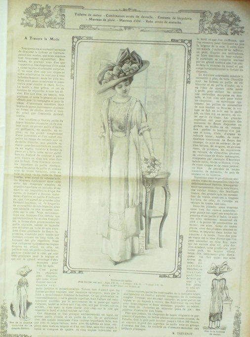 Journal Mode illustrée 1910 # 25 Robe modele Rivoire