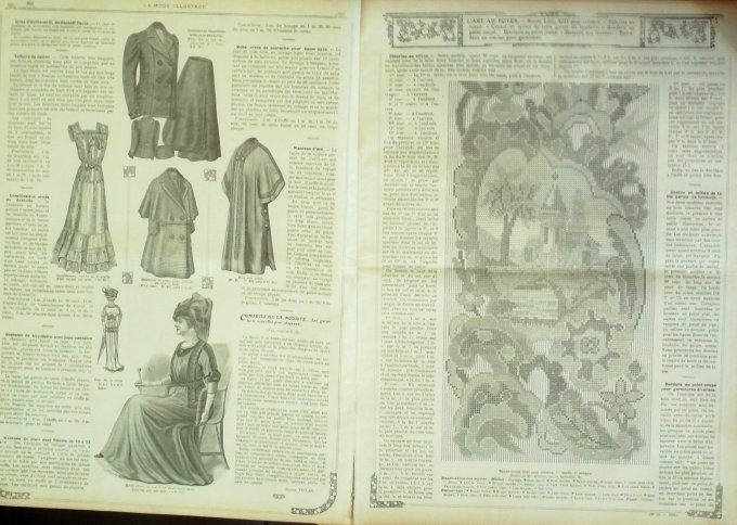 Journal Mode illustrée 1910 # 25 Robe modele Rivoire