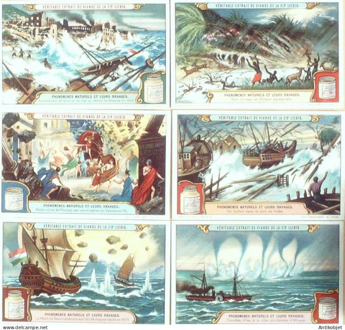Chromo Liebig Sang 1156 Phenomenes naturels & leurs ravages (1923)
